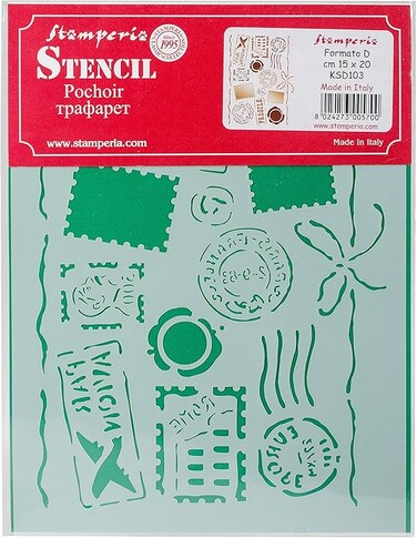 Stamperia Intl Stamperia Stencil D 7.87"X5.91", Multi-Colour, 19.81 x 15.24 x 0.08 cm