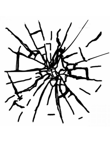 Stamperia Flexible Stamp HD - 10x10cm - Broken Glass Imitation