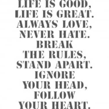 Stencil Life is&hellip; 44 x 60 cm STAMPERIA KSH26