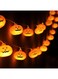 Aowin Thanksgiving String Lights,3M 20LED Fall Thanksgiving Pumpkin Lights,Battery Operated Holiday Lights for Outdoor Decor,Waterproof Pumpkin String for Party Decorations,Thanksgiving Decoration-A