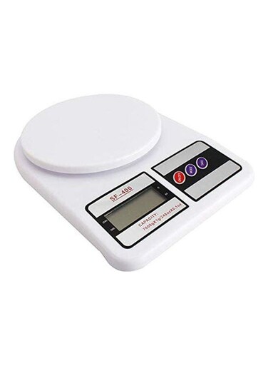 Kitchen Digital Weighing Scale White 7kg