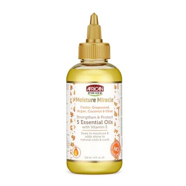 African Pride Moisture Miracle 5 Essential Oils, 4 Oz (118ml)