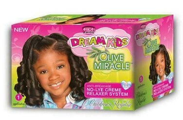 DREAM KIDS OLIVE MIRACLE NO-LYE CR&Egrave;ME RELAXER REGULAR KIT-1 APPLICATION
