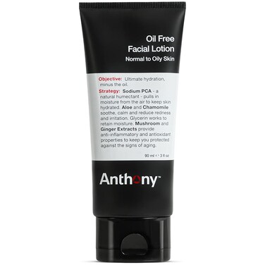 Anthony Oil Free Facial Lotion &acirc;&euro;&ldquo; Mens Hydrating Face Moisturizer for Normal to Oily Skin &acirc;&euro;&ldquo; Anti-Aging and Antioxidant Formula &acirc;&euro;&ldquo; 3 Fl Oz