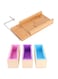 Soap Cutter, Baking Accessories 1200ml Soap Making, Silicone Wooden Box Set for Home Kitchen Making Cakes, Soaps