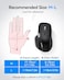 TECKNET Wireless Mouse, Bluetooth Mouse (BT5.3/5.0 &amp; 2.4G) Rechargeable Ergonomic Optical Mouse with 6 Adjustable DPI, Side Scroll, Quiet Clicks, USB A Receiver, 7 Buttons, Wide Compatibility - Black