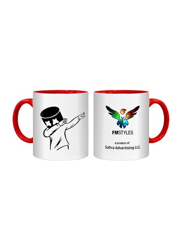 Marshmello Action Carton Printed Mug Multicolour