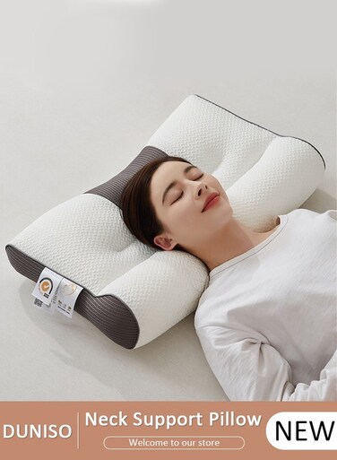 1PCS Comfort Ergonomic Pillow for Pain Relief Bed Pillow for Sleeping, Ergonomic Orthopedic Cervical for Neck and Shoulder Pain, Side Back Stomach Sleeper