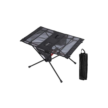 Portable Folding Camping Table &ndash; Lightweight Picnic Table with Cup Holders for BBQ &amp; Hiking