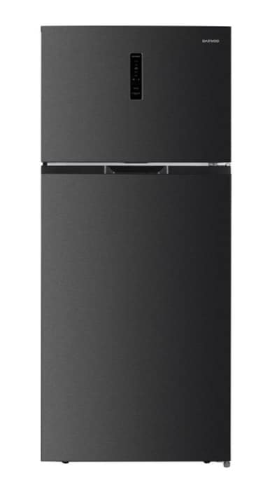 Daewoo 528L Net Capacity  Top Mount  Refrigerator with Dual Inverter Compressor, FrostFree, Digital Display, Dark Inox  DR-T6441DI