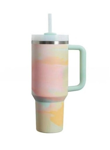 FlowState Stainless Steel Vacuum Insulated Tumbler with Lid and Straw for Water, Iced Tea or Coffee, Smoothie More, 40 oz