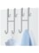ChicAbode Shower Door Hook 2 Pack, Double Sided Towel Hooks Over Bathroom Frameless Glass Shower Door, Drilling-Free Stainless Steel Bathroom Hanger for Bathroom, Dining Room and Kitchen-Sliver