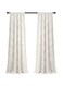 Lush Decor Ruffle Diamond Curtains Textured Window Panel Set for Living, Dining Room, Bedroom (Pair), 95&rdquo; x 54&rdquo;, White