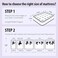 Karpentone Orthopedic Medical Mattress plus Comfopedic Premium Series Medium Firm Feel Size 140x190x10 Centimeters