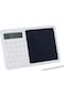 12-digit desk calculator with LCD, time display &amp; erasable writing table,perfect for office &amp; school