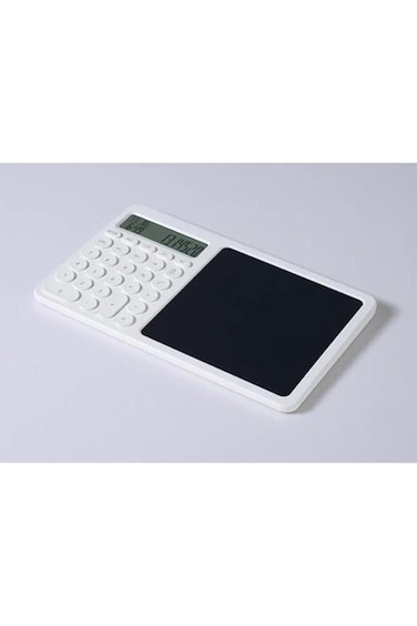 12-digit desk calculator with LCD, time display &amp; erasable writing table,perfect for office &amp; school