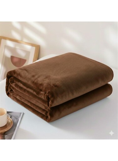 G H Flannel Fleece Double Size 220x240cm for All Season Fluffy Blanket Warm Bed Blanket Throw for Sofa &amp; Bed Comfortable and Soft Blanket