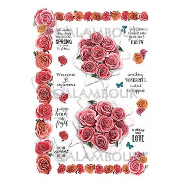 CALAMBOUR DECOUPAGE PAPER 48/33 CM - DGR 296
