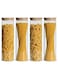 Glass Storage Jar with Bamboo Lids,Glass Airtight Canisters sets,Spice Jar, Pantry Organization and Storage Containers Ideal for Sugar, Coffee, Cookie, Candy,Cereals (1800ml/63.3 oz, Set of 4)