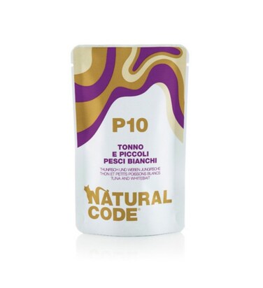 Natural Code Tuna &amp; Whitebait Soft Jelly Wet Cat Food - 70G
