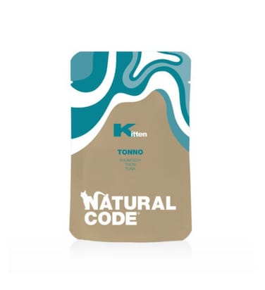 Natural Code Kitten Tuna Wet Cat Food Pouch - 70G Pack of 2
