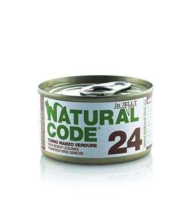 Natural Code Tuna Beef &amp; Vegetables Soft Jelly Wet Cat Food - 85G Pack of 2

