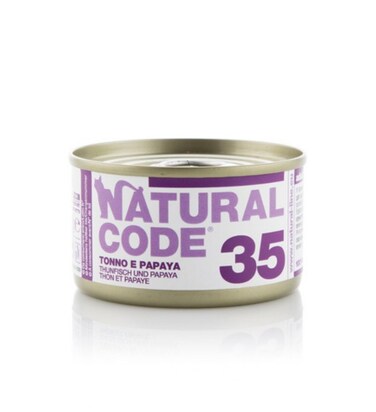 Natural Code Tuna &amp; Papaya Soft Jelly Wet Cat Food - 85G Pack of 2
