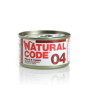 Natural Code Chicken &amp; Tuna Cooking Water Wet Cat Food - 85G Pack of 2
Natural Code Chicken &amp; Tuna Cooking Water Wet Cat Food - 85G
