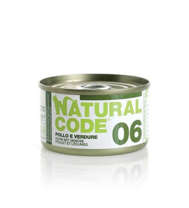 Natural Code Chicken &amp; Vegetables Cooking Water Wet Cat Food - 85G Pack of 2
