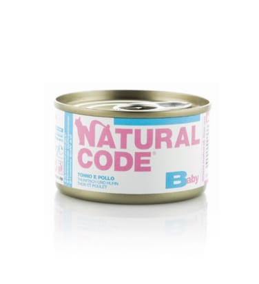 Natural Code Kitten Baby Tuna &amp; Chicken Wet Cat Food - 85G Pack of 2
