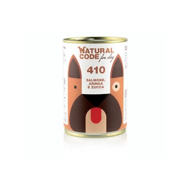 Natural Code Salmon Herring &amp; Pumpkin Pate Wet Dog Food - 400G Pack of 2
