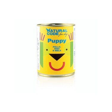 Natural Code Puppy 01 Chicken Rice &amp; Apple Pate Wet Dog Food - 400G
