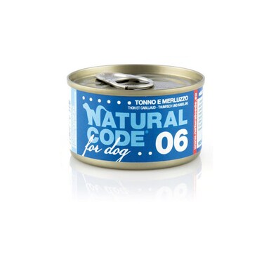 Natural Code Tuna &amp; Codfish Cooking Water Wet Dog Food - 90G
