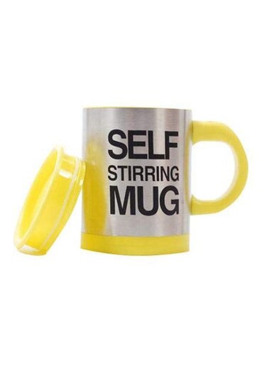 Stirring Mug Silver/Yellow