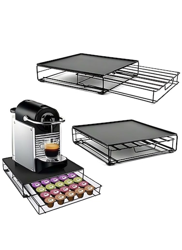 Coffee Pod Storage Drawer Holder 36 Coffee Capsules Organizer Coffee Box Drawer Compatible with Dolce Gusto Coffee Pod