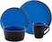 Safdie &amp; Co. Designer Dinnerware Set, 16 Piece - Dinner Plates, Salad Plates, Bowls And Mugs (Sapphire)