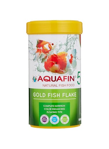 Aquafin Professional Goldfish Flake 500ml Natural Colour Enhancing Staple Food for Aquarium Fish