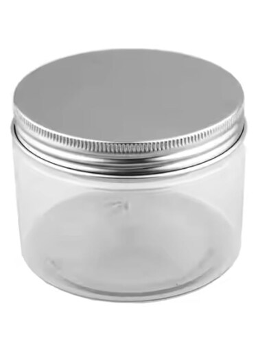 1x12x250ml Plastic Jar &ndash; BPA-Free, Durable, and Reusable Storage for Spices, Dry Goods, Snacks, and More &ndash; Airtight aluminium Screw Lid for Freshness &ndash; Clear Design for Easy Identification