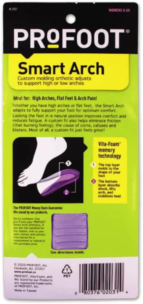 ProFoot Smart Arch Custom Fitting Orthotics, 1 Unit