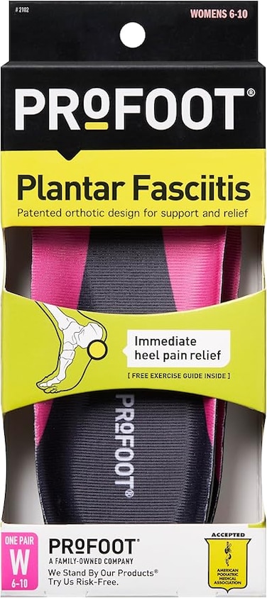 ProFoot Plantar Fasciitis Orthotic, Women&rsquo;s Sizes 6-18, 1 Pair