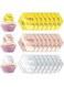 KASTWAVE Happy Birthday Cake Disc, 21Pcs Mini Acrylic Cupcake Toppers, Mirror Acrylic Cake Topper, Suitable for Birthday Party DIY Cupcake Decoration (Hexagon, 21)