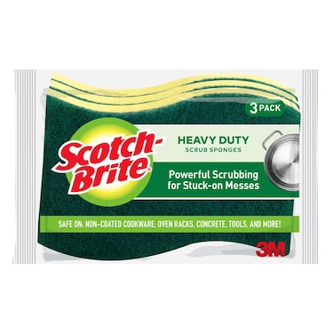 Scotch-Brite Heavy Duty Scrub Sponges 3 PCS