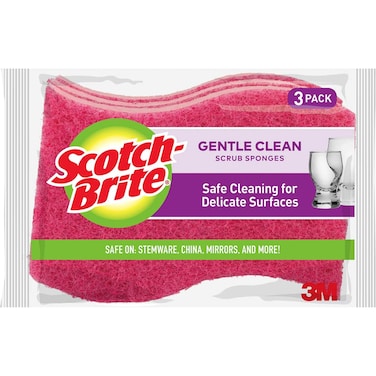 Scotch-Brite Delicate Care Non-Scratch Scrub Sponge DD-3-8 3 PCS