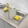 Metaltex White Piccolo Dish Drainer &ndash; Compact &amp; Durable with LDPE Coating