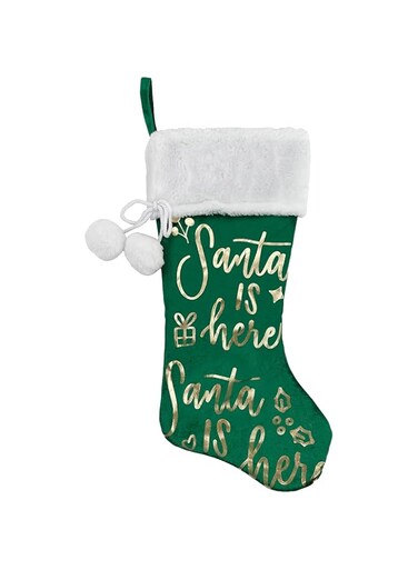 Christmas Magic Stocking, 50 cm Size, Green