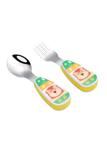 Kiddo Lion Kid's Spoon &amp; Fork Cutlery Set with Case