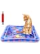 Angju Cat Water Sensory Play Mat, Thickened Water Sensor Play Mat, Interactive Cat Toy for Indoor Cats with A Pump, Water Sensor Mat for Kids Cool Comfort Inflatable Tummy Time Water Mat