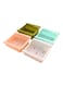 4-Piece Refrigerator Storage Box Green/Blue/Pink