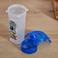 LocknLock 690ml Round Sauce Mixer Bottle with Drainer Grate &ndash; Airtight, BPA-Free, Microwave, Freezer &amp; Dishwasher Safe