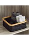 Box Oxford Fabric Wardrobe Organiser with 4 Compartments 30.5 x 9.5 x 30.5 cm
